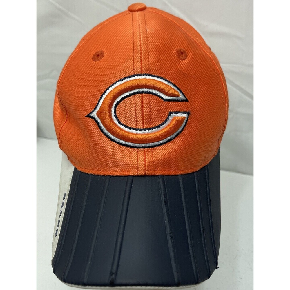 Chicago Bears Cap hat Strapback Ribbed Rubber Bill Reebok NFL Equipment
